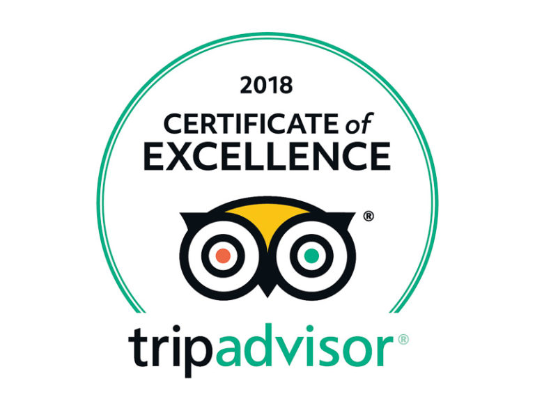 Trip Advisor Certificate Excellence 2018