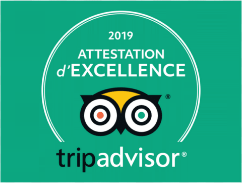 Trip Advisor Attestation d'excellence 2019